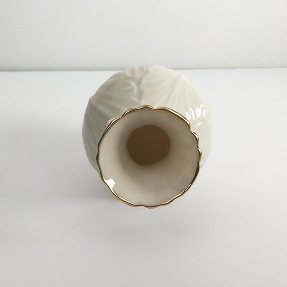 LENOX Elfin Bud Vase Ceramic 24k Gold Trim VTG - Picture 6 of 10